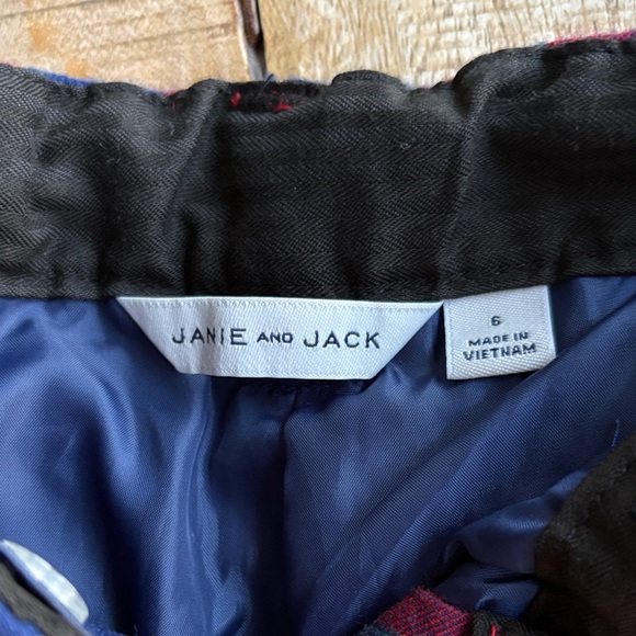 Janie and Jack Boys Plaid Wool Pants size 6 - Picture 2 of 7